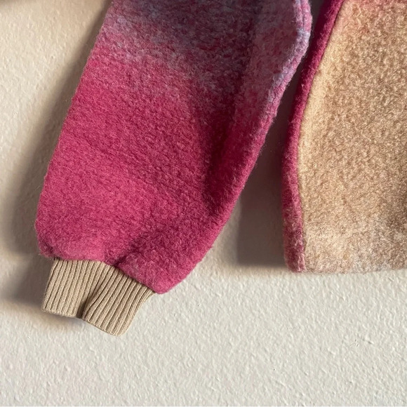 Zara Soft Tie Dye Sweatshirt Sweater Wool Blend Long Sleeve Round Neck, Size S - Picture 9 of 16